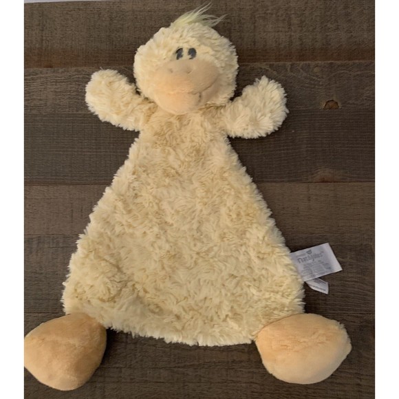 Nat and & Jules Cozies Daddles Plush Duck Lovey Security Rattle Yellow Demdaco - Picture 2 of 12